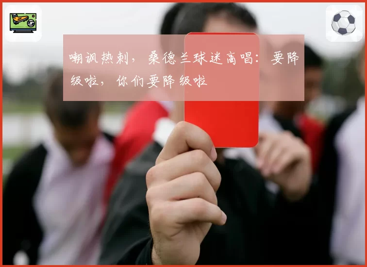 嘲讽热刺，桑德兰球迷高唱：要降级啦，你们要降级啦